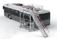 Höhenverstellbare Arbeitsbühne auf Basis des neuen HYMER-Baukastensystems. Gefertigt und pünktlich ausgeliefert für einen Kunden im Nutzfahrzeugbereich