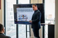 Prof. Dr. Marco Barenkamp beim Managementforum KI-basierte Cyber-Security