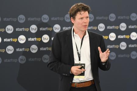 Bereichsleiter Florian Appel beim "Pitch der Kommunen" (Quelle: "Start-up BW")