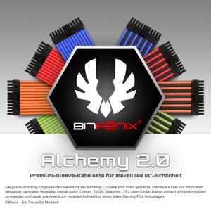 Brandneu und exklusiv bei Caseking: Die vorgesleevten Alchemy 2.0 Kabelsets in Premium-Qualität von BitFenix für viele Netzteil-Hersteller