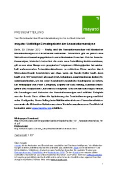 2013-10-09 PM Whitepaper über vielfältige Einsatzgebiete der Assoziationsanalyse.pdf