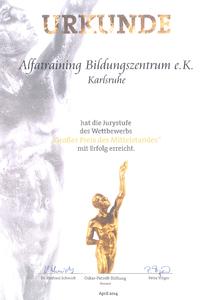 alfatraining erreicht die Jurystufe des Wettbewerbs „Großer Preis des Mittelstandes“