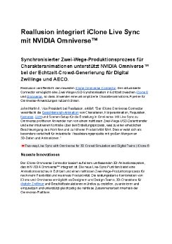Reallusion integriert iClone Live Sync mit NVIDIA Omniverse™.pdf