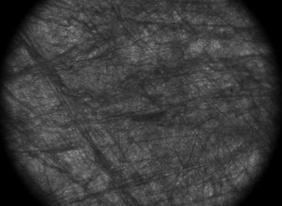 Microscopy of a nonwoven fabric for protective masks. © Fraunhofer ITWM