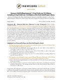 [PDF] Press Release: Newcore Gold Drilling Intersects 1.23 g/t Gold over 33.0 Metres, Including 2.16 g/t Gold over 13.0 Metres, at the Enchi Gold Project, Ghana