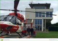 Matern von Marschall MdB und Architekt Wolfgang Frey zu Gast bei der DRF Luftrettung in Freiburg
