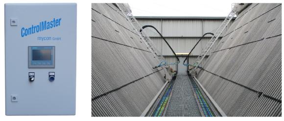 Der ControlMaster und das automatisierte Reinigungssystem JetMaster AS der mycon GmbH