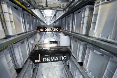 Dematic stattet die neue Siemens-Produktionsstätte in Zug mit einem Multishuttle-System aus. (Foto: Dematic)