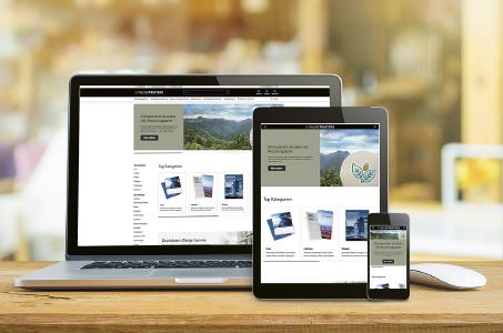 Der Onlineshop von ONLINEPRINTERS wurde einem ganzheitlichen Redesign unterzogen. Dabei wurde auch das Template verändert. Nun können sich Kunden auch via Smartphones und Tablets über die mehr als 5.000 Druckprodukte informieren. Im Onlinedruck behält die Desktop-Variante vor allem für Bestellungen ihre Bedeutung, Copyright: ONLINEPRINTERS GmbH