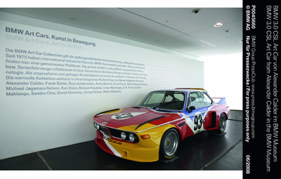 BMW 3.0 CSL Art Car von Alexander Calder im BMW Museum