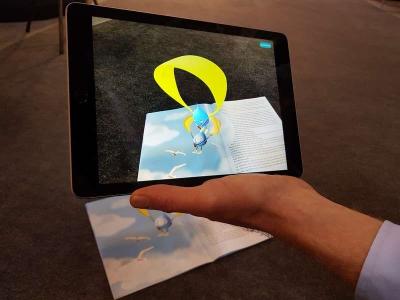 Augmented Reality Projektion in 3D Kinderbuch