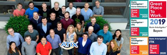 Das Team der ATIX AG freut sich über die dritte Auszeichnung als "Great Place to Work"
