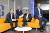 CRC baut seine Führungsebene weiter aus und stellt die Weichen für internationales Wachstum. Das Managementteam (v. l. n. r.): Benjamin Steimle, Markus Scheibenzuber, Hermann Spinner und Timo Porta