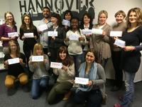 Startschuss: Die Teilnehmer der Schulung trafen sich zu einer gemeinsamen Auftaktveranstaltung am Standort des IBB in Hannover mit ihrer Dozentin Juliane von Hinüber-Jin (hintere Reihe ganz links).