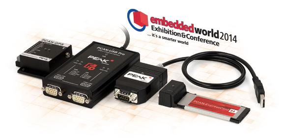 PEAK-System with CAN FD products and other innovations at the embedded world 2014
