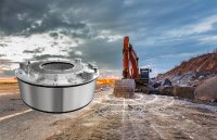 Hochvolt-Schleifringübertrager ermöglichen die Übertragung von Energie, Daten und Signalen zwischen Unterwagen und drehbarem Oberwagen elektrischer Bagger und bilden damit eine zentrale Schnittstelle für die Elektrifizierung mobiler Arbeitsmaschinen.