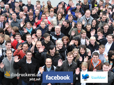 diedruckerei.de auf Facebook und Twitter