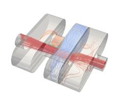 Simulation of an automotive muffler: CFD streamlines