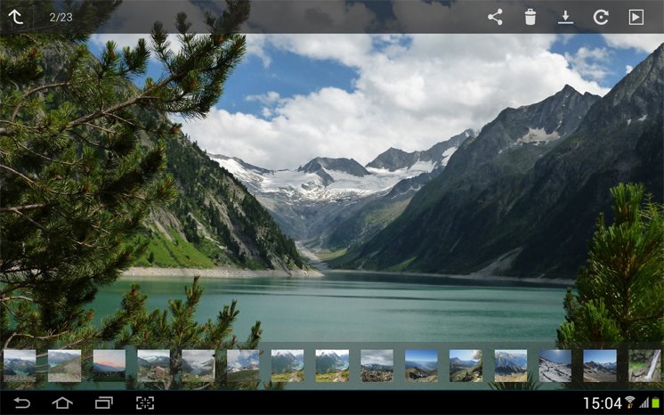STRATO HiDrive-App Android-Tablet-Version - Vollbildansicht mit Bildvorschau.jpg