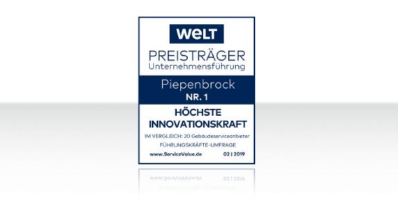 Höchste Innovationskraft im Gebäudeservice: Piepenbrock erhält Qualitätssiegel / Bild: Piepenbrock Unternehmensgruppe GmbH + Co. KG