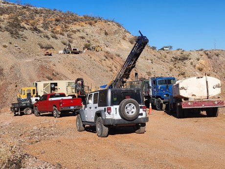 Aztec Minerals - Dueling Drill Rigs (RC+Core) in the Tombstone Silver+Gold District in Southeast.jpg