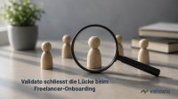 Einkauf prüft jeden Lieferanten – aber kaum einen Freelancer. Validato zeigt, warum Einkaufsabteilungen Identität und Adresse von IT- und Industrie-Freelancern ebenso prüfen sollten wie bei jedem anderen Lieferanten – für 39 Euro pro Person.