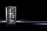 Rittal Micro Data Center Level E.jpg: Im neuen Rittal Micro Data Center Level E findet IT-Hardware auf 42 oder 47 Höheneinheiten sicheren Platz – und dies im neuen IT-Rack TS IT anstelle des bisher genutzten TS 8 Schranksystems (Quelle Rittal GmbH & Co. KG )