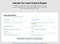 Kostenfrei: Der „Tariff Calculator“ bietet einen ersten vereinfachten Einblick in die US-Einfuhrzölle und deren Auswirkungen auf Margen und Preiskalkulationen