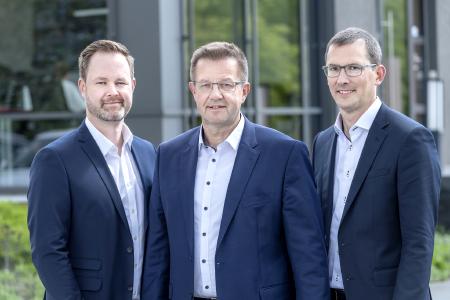 Übernehmen gemeinsam die Geschäftsführung: Von links Henk Gövert, Norbert Nobbe, Matthias Lesch