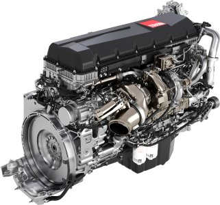 Die Turbo Compound Technologie ermöglicht ein höheres Drehmoment bei niedrigeren Motordrehzahlen