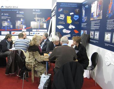 Kurtz GmbH with headquarter in Kreuzwertheim, Germany, presented themselves with their business sector particle foam machines from January 24th to 27th at the INTERPLASTICA 2012 trade fair in Moscow. The customers and prospective customers could inform themselves at the booth, designed in the new corporate identity, about the leading and engery-saving machines for the processing of particle foams.