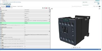 Siemens Schütz mit allen planungsrelevanten Informationen in Siemens Teamcenter powered by CADENAS