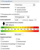 Screenshot der Eingabemaske zur Energieeffizienz  in FIOPORT