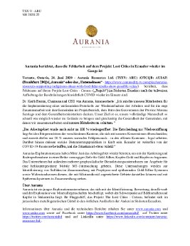 Aurania - Press Release - Field Work Restart 24.06.2020_DE.pdf