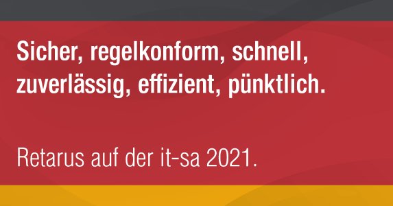 Besuchen Sie Retarus auf der it-sa in Halle 7, Stand 7-206.