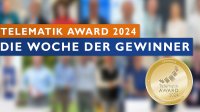 Vom 14.-17.10.2024 werden die prämierten Lösungen des Telematik Awards 2024 bekanntgegeben.