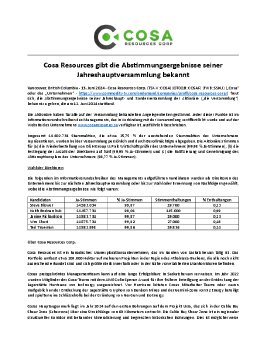2024-06-13 Cosa Announces AGM Results - FINAL_DE.pdf