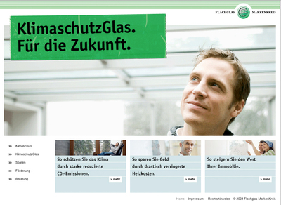 seine KlimaschutzGlas-Produktpalette