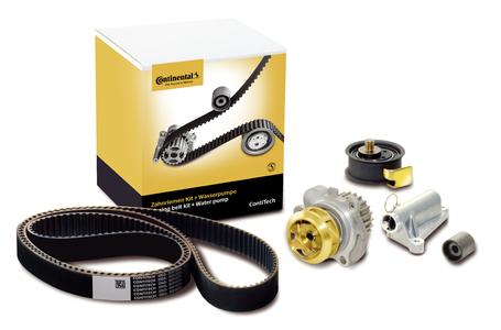 The new packagings for the timing belt kits plus water pump are more modern and protect the product better against external influences (Photo: ContiTech)