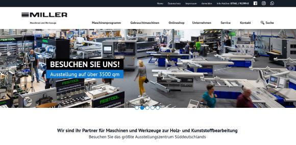 Neue Homepage miller-maschinen.de