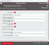 Der im Cogineer Project Builder eingeloggte Benutzer greift in der Cloud auf für ihn freigegebene Konfigurationen zu, wählt Optionen und Varianten aus und generiert dann die Schaltungsunterlagen auf Knopfdruck, Quelle Eplan Software & Service GmbH & Co. KG