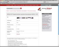 Beispiel für einen powerSelect Produktsteckbrief