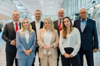 Der Vorstand des Didacta Verbands (von links nach rechts): Stephan Scharnagl, Stefan Spieker, Präsident Dr. Hans-Joachim Prinz, Wilmar Diepgrond, Prof. Dr. Julia Knopf, Caro Aschemeier, Milena Pflügl