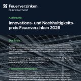 Einsendeschluss für den Innovations- und Nachhaltigkeitspreis Feuerverzinken 2026 ist der 15. Februar 2026