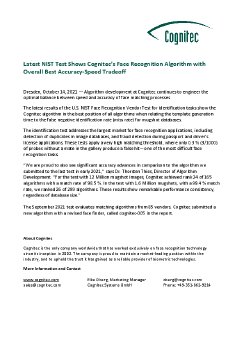 Latest NIST Test Shows Cognitec’s Face Recognition Algorithm with Overall Best Accuracy-Speed Tr.pdf