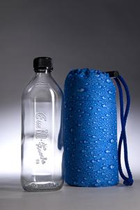 Emil - Die Flasche®, eine wiederbefüllbare Glasflasche für unterwegs, die intelligent gegen Bruch gesichert ist., ® O-I Europe
