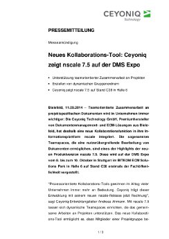 14-09-11 PM Neues Kollaborations-Tool - Ceyoniq zeigt nscale 7.5 auf der DMS Expo.pdf