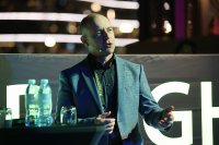 Alexander Gerfer, CTO der Würth ElektronikeiSos Gruppe, auf dem Start-up Night Talk-Abend: Mit Smart Farming gegen die weltweite Hungersnot, Bildquelle: Zander & Partner GmbH 