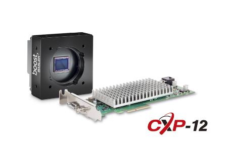 Basler boost Kamera mit CXP-12 Schnittstellenkarte