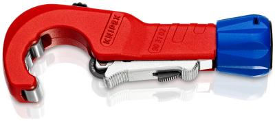 Der KNIPEX TubiX® Rohrabschneider schneidet schnell und zuverlässig Kupfer- Messing und Edelstahlrohre